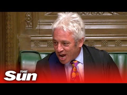 Bercow loses it after announcing his resignation