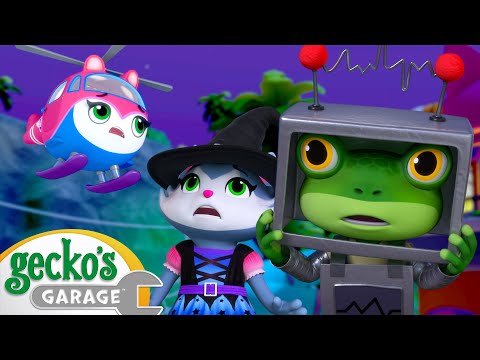 Halloween Helicopter Mishap | Go Gecko's Garage! | Kids Cartoons