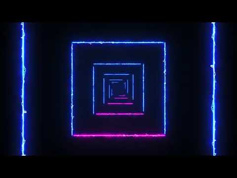 Neon Light Glowing LIGHT LOOP VIDEO Template Black Screen BORDER | After Effects(2)