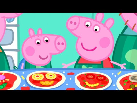 Making Funny Pizza Faces! 🍕 | Peppa Pig Official Full Episodes