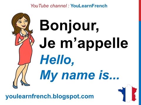 French Lesson 15 INTRODUCE YOURSELF in French Basic conversation Se pr&eacute;senter Presentarse en franc&eacute;s