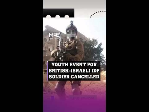 Protests outside Cancelled Youth Event for British-Israeli IDF soldier who fought in Gaza