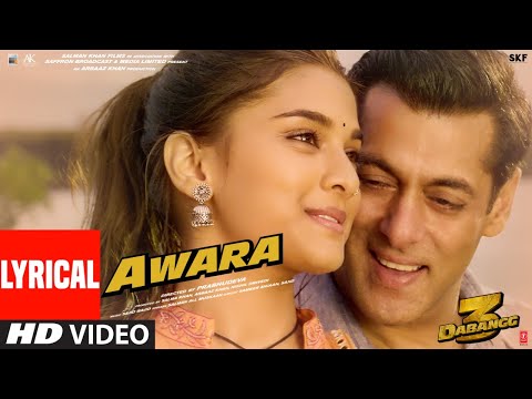 Lyrical: Awara | Dabangg 3 | Salman Khan,Sonakshi S,Saiee M | Salman Ali, Muskaan | Sajid Wajid