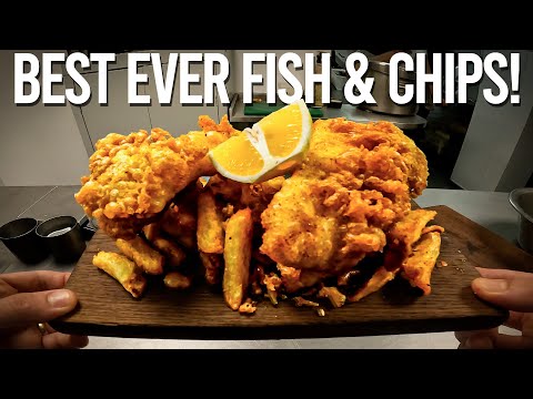 POV: Cooking The Best FISH &amp; CHIPS You'll Ever Have (Restaurant Quality)