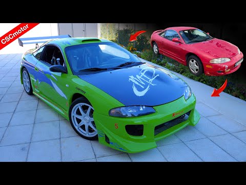 Mitsubishi Eclipse Fast &amp; Furious in 20 minutes | Transformation