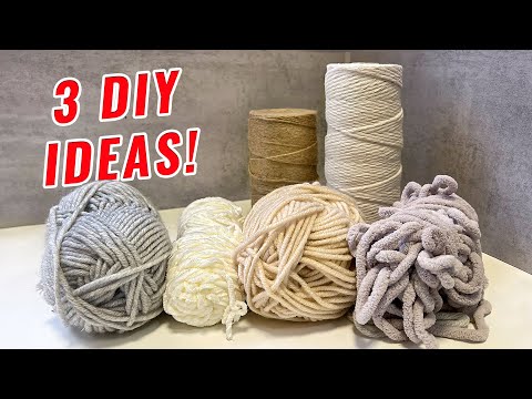 3 INCREDIBLE IDEAS FROM LEFTOVER YARN THAT YOU HAVEN'T SEEN YET! 😍 Crafts with your own hands!