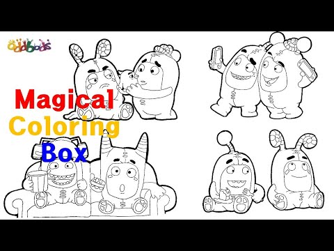 Magical Coloring box | Oddbods Coloringpages