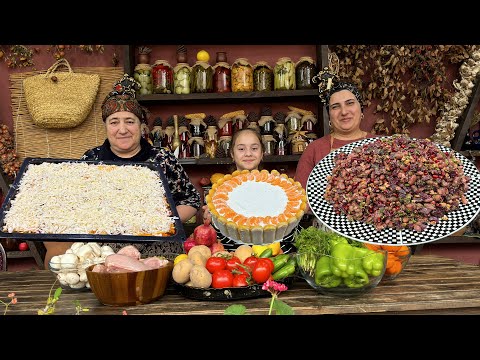 GRANDMA COOKING A UNIQUE RECIPE IN THE VILLAGE! CREAM CAKE | RELAXING VILLAGE AZERBAIJAN