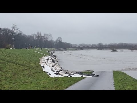 Angespannte Hochwasserlage an der Ruhr