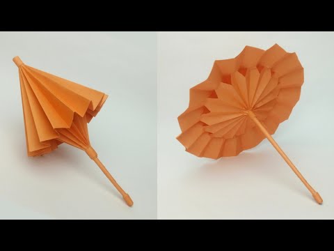 How To Make a Paper Umbrella That Open And Close // Origami Umbrella // mini paper Umbrella