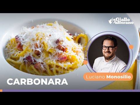 EASY ROMAN-STYLE CARBONARA: Authentic Italian recipe by chef Luciano Monosilio😍💛🥓🍴