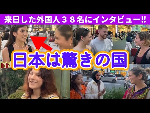 【総集編】来日した外国人３８名にインタビューしたら日本が人気な理由がはっきりわかった‼️