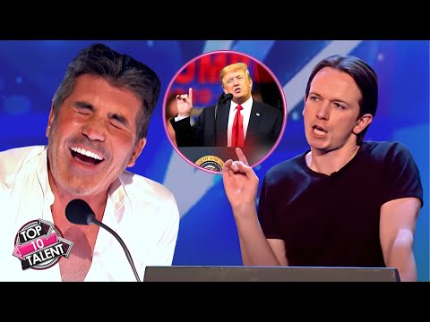 BEST Donald Trump Impression Has Simon Cowell LOL!