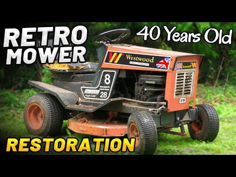 RETRO 40 YEAR OLD BRITISH MOWER RESTORATION