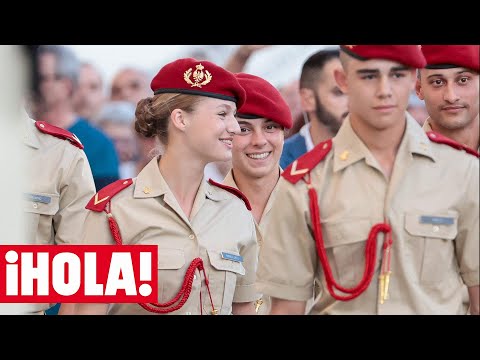 La princesa Leonor participa en la ofrenda floral a la Virgen del Pilar junto al resto de cadetes