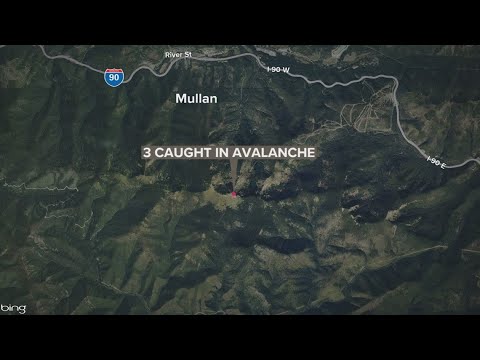 Shoshone County Sheriff's Office searching for three people caught in avalanche near Stevens Peak