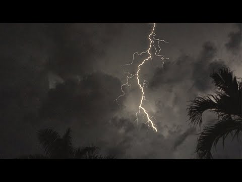 Tropical Thunderstorm &amp; Rain Sounds For Sleeping, Relaxing ~ Rumbling Storm Equatorial Ambience