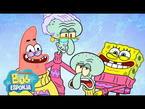 Bob Esponja | Os Melhores Momentos das M&atilde;es na Fenda do Biqu&iacute;ni! | Bob Esponja em Portugu&ecirc;s