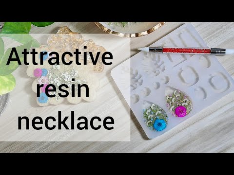 Epoxy resin art tutorial /&nbsp; resin necklace