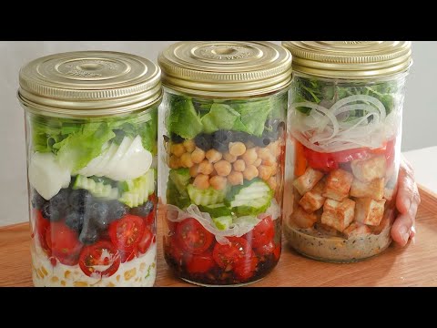 What I Eat In A Day (I lost 20 Pounds with these meals! Salad Lunch Box + Heathy and Easy Dressing)