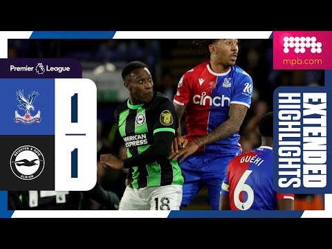 Extended PL Highlights: Crystal Palace 1 Brighton 1