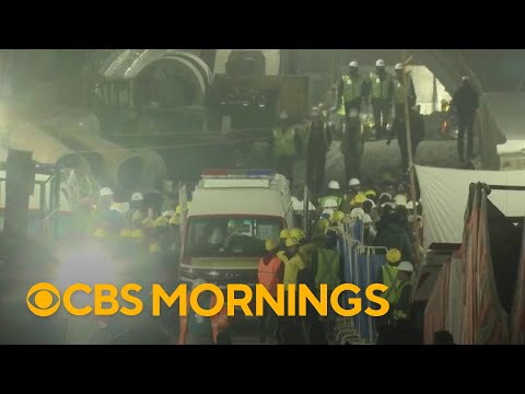 All 41 workers rescued from India tunnel after being trapped for 17 days