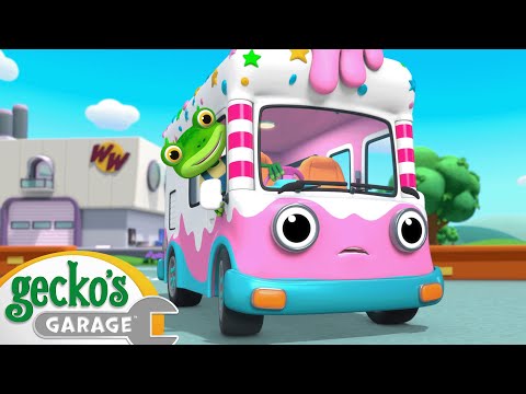 Ice Cream Garage Band | Gecko's Garage | Cartoons For Kids | Toddler Fun Learning