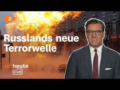 Massive Angriffe auf Ukraine: Wie Moskau die Taktik &auml;ndert | ZDFheute live mit Milit&auml;rexperte Lange