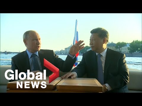 Vladimir Putin, Xi Jinping take a leisurely boat tour together