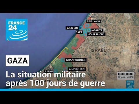 Gaza : la situation militaire et son impact apr&egrave;s 100 jours de guerre &bull; FRANCE 24