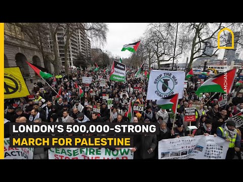 LONDON&rsquo;S 500,000-STRONG MARCH FOR PALESTINE