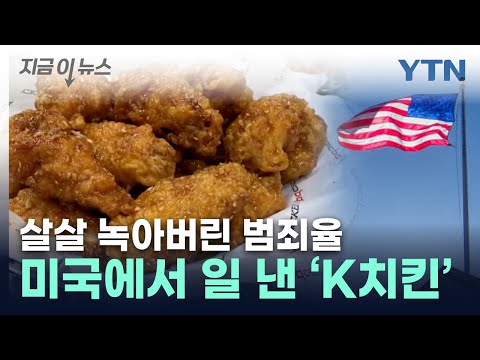 &quot;한국 치킨, 고마워!&quot;...美 범죄율 감소에 미친 놀라운 결과 [지금이뉴스] / YTN