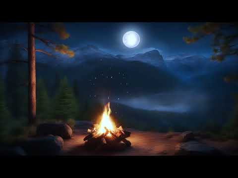 🔥Fire Sounds &amp; Relaxation Music for Sleep Stress Relief, Meditation