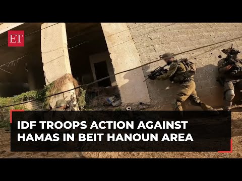 Helmet cam footage of IDF in action against Hamas in Gaza's Beit Hanoun area