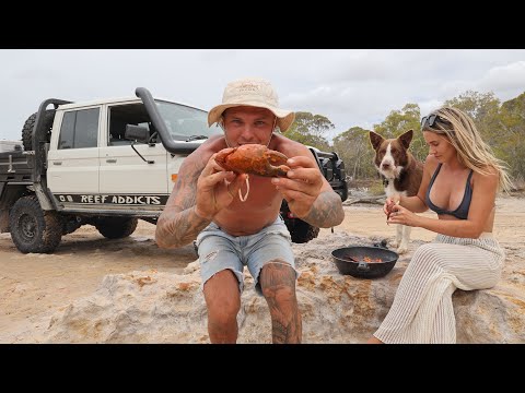 AN AUSSIE WEEKEND 🇦🇺 4x4-fishing action! (mud crab + whole fish catch and cook)