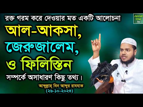 রক্ত গরম করে দেওয়ার মত একটি আলোচনা || আল-আকসা, জেরুজালেম ও ফিলিস্তিন সম্পর্কে অসাধারণ কিছু তথ্য ||