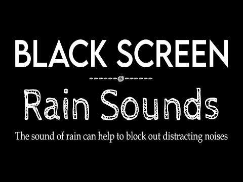 Rain Sounds for Sleeping Black Screen, Instantly Fall Asleep with Calming Rain