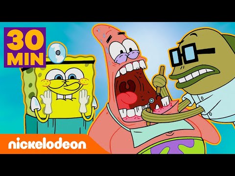 Bob Esponja | 30 MINUTOS dos melhores momentos m&eacute;dicos da Fenda do Biqu&iacute;ni |Nickelodeon em Portugu&ecirc;s