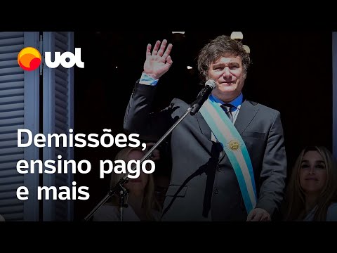 Cinco medidas de Milei consideradas pol&ecirc;micas na Argentina