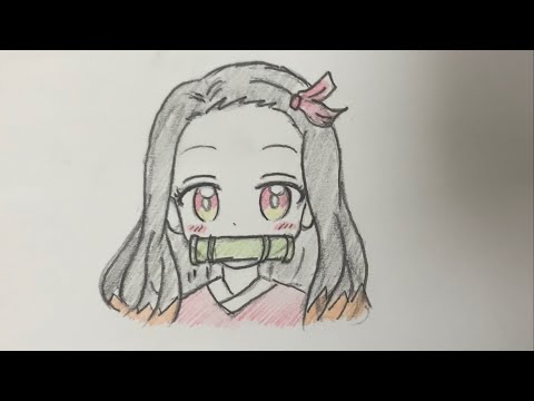 How to Draw  Nezuko Easy | demon slayer tiktok