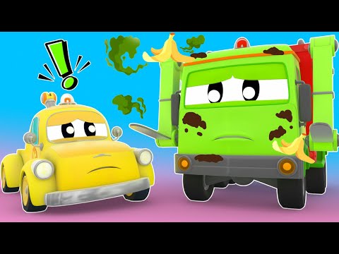 Oh no! Garbage truck is STINKY! | Car Wash