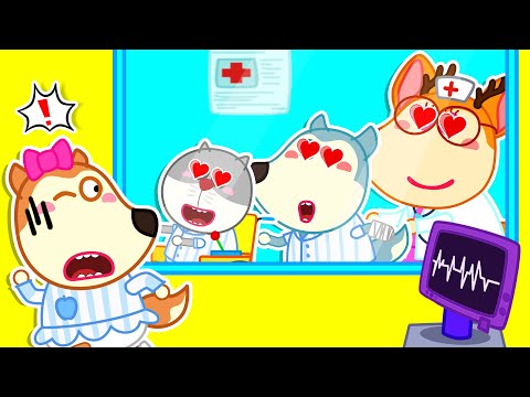 Oh No, What's Happening to Ruby at the Hospital? 🐺 Funny Stories for Kids 