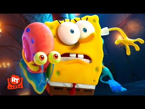 The SpongeBob Movie: Sponge on the Run (2020) - The Suit of Armor Fight Scene | Movieclips