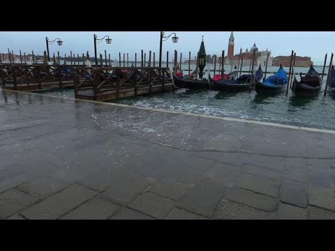 Torna l'acqua alta in piazza San Marco: l'autunno arriva a Venezia