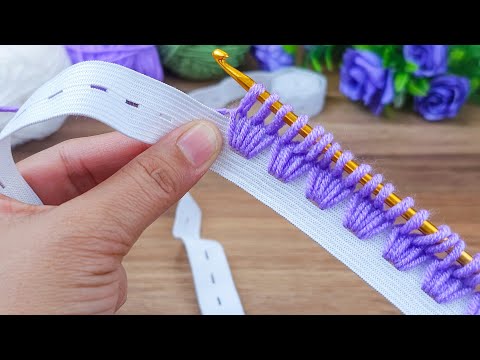Fantastic 👌💯 ... You will love the very easy crochet work baby bandana 