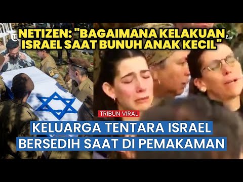 Suasana Pemakaman Tiga Tentara Israel yang Tewas Dibantai Hamas dalam Perang di Gaza