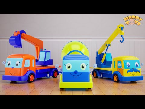 🚚 Baby Trucks  🚛 | Trucks' Family | Nursery Rhymes For Kids | Happy Tots