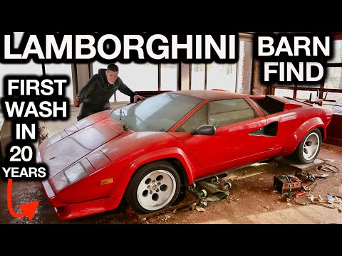 First Wash in 20 Years Lamborghini Countach Most Disgusting Super Car Disaster Detail