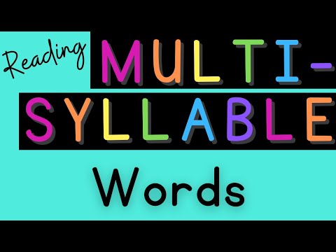 Reading Multi-Syllable Words {Reading BIG Words}