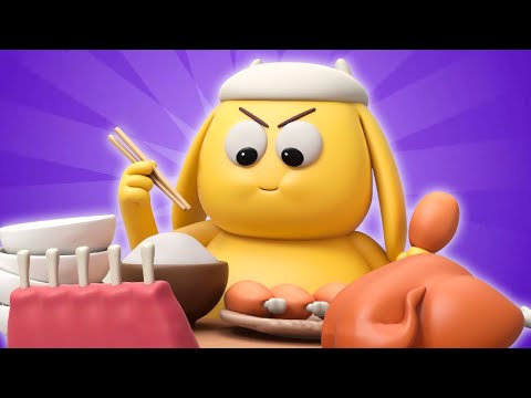 AstroLOLogy | Sumo Eating Challenge🍗 Kids Animation | Funny Cartoons For Kids | Cartoon Crush